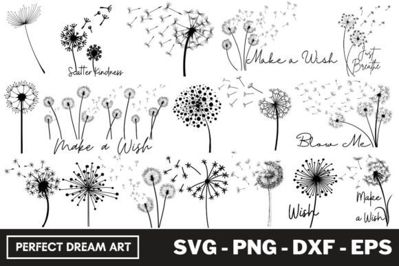 Download Dandelion Silhouette Bundles Outline - Premium Bundle