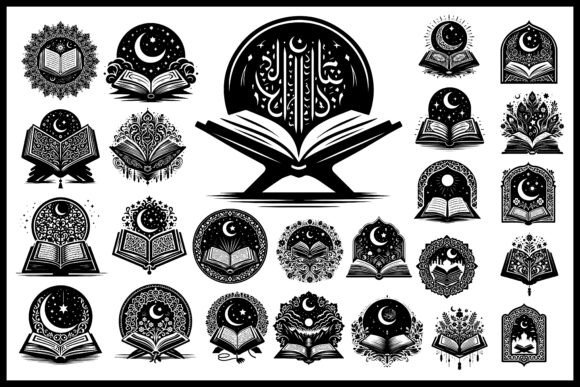 Download Islamic Quran Silhouettes Vector Graphic - Silhouette Collection