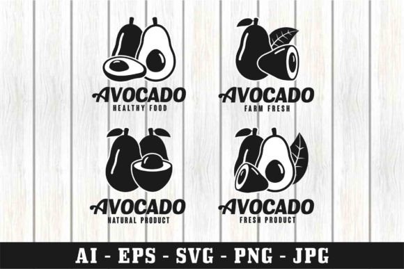 Download Avocado Vector Silhouette Design - Silhouette Collection