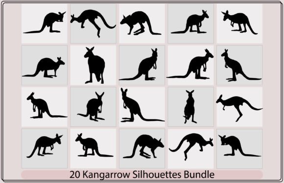 Download Kangaroo Vector Silhouette - Silhouette Collection