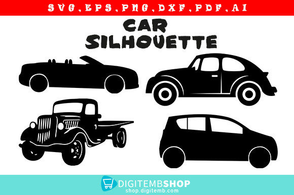 Download Car Silhouette Art Design - Silhouette Collection
