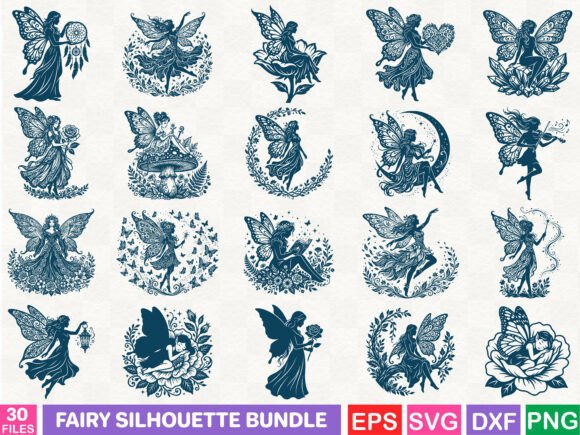 Download Fairy Silhouette Bundle - Premium Resources